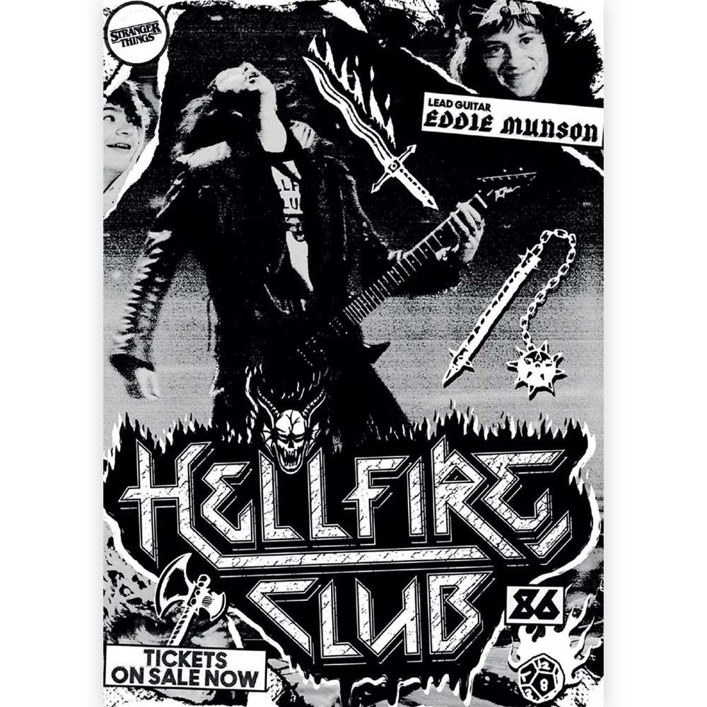 STRANGER THINGS ストレンジャー・シングス (シーズン5 2025年配信決定 ) - Hellfire Club Eddie Munson '86 / ポストカード・レター - PGS